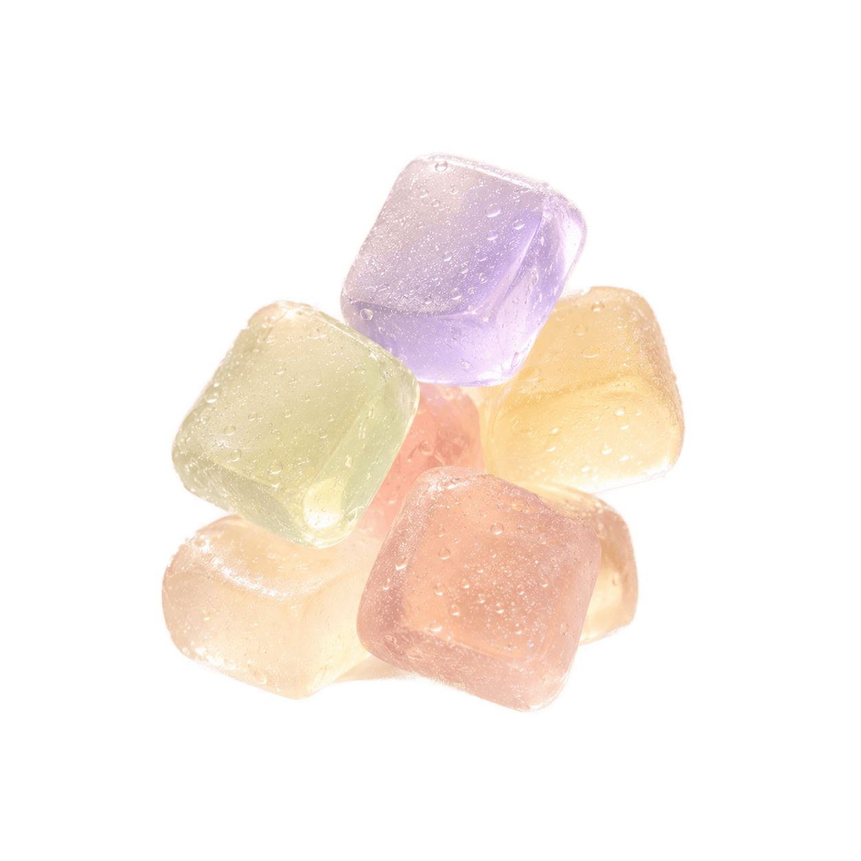 Pastel wellness gummies